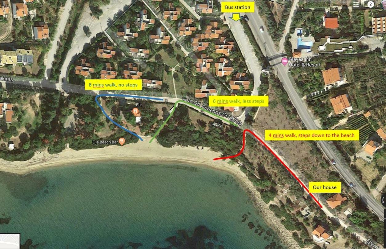 Gerakina Beach Cottage Psakoudia Exterior photo